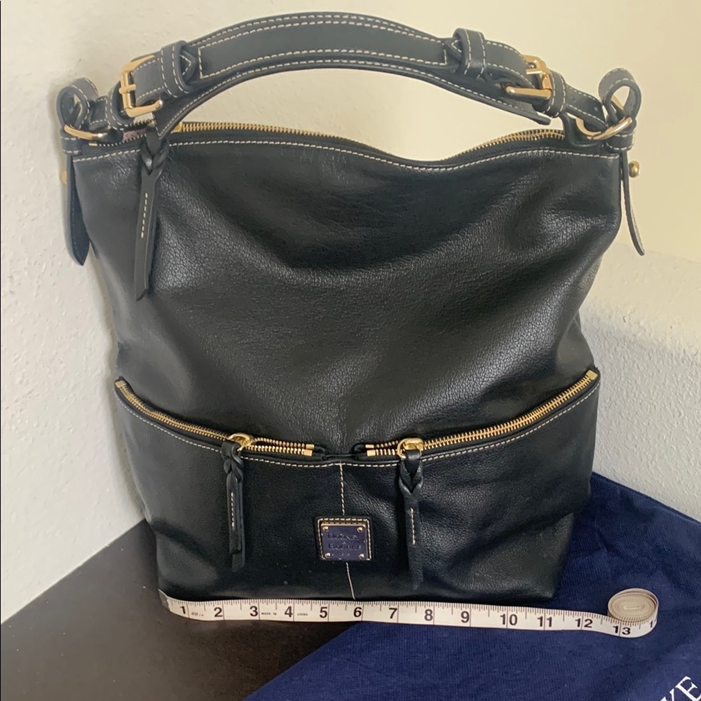 Black Leather Hobo Bag